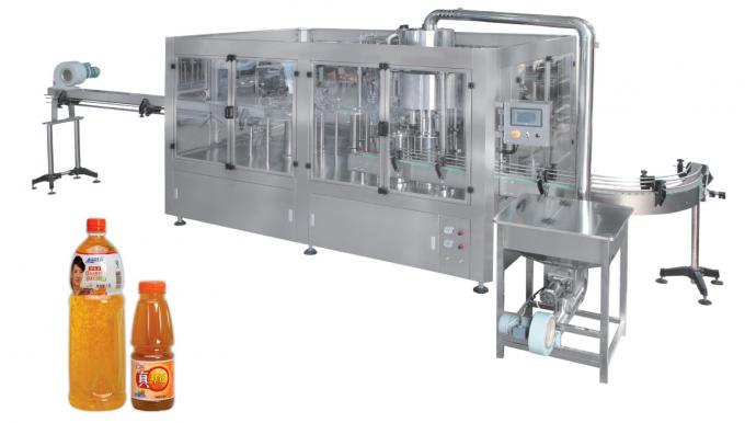 Meyve Suyu Sıcak Dolum Paketleme Makinesi İşleme Şişeleme 0.6m³ / Min 2500kg 1