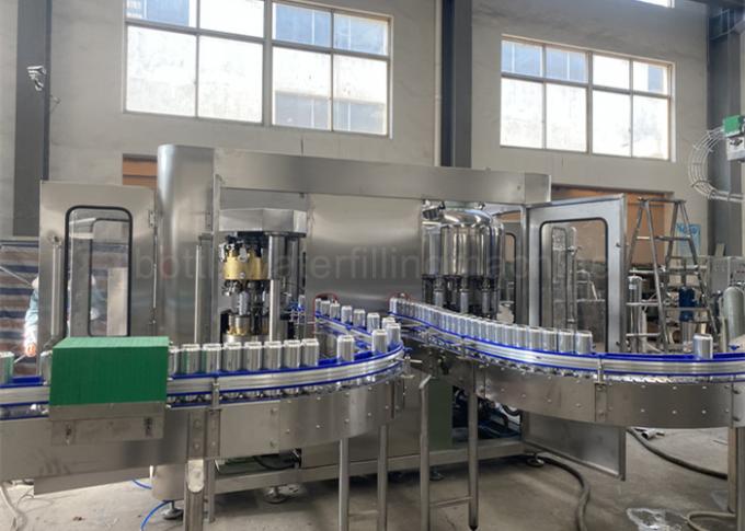 6000CPH Soya Sütü Teneke Kutu Suyu Dolum Makinesi Açık Vana Yüksekliği Ayarlanabilir 0