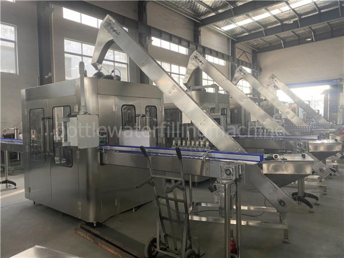 2000BPH 2000MLJuice Cam Şişe Dolum Kapatma Makinası 0