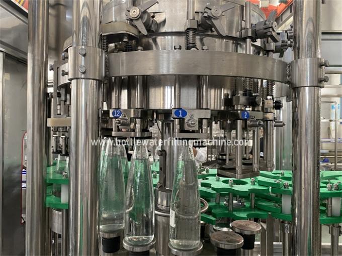 Cam Şişe Gazlı Meşrubat Durulama Dolum Makinaları 2000ml Üretim Hattı 0