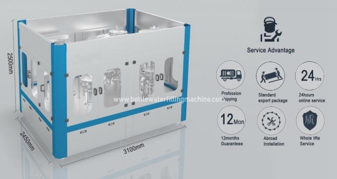 SUS304 Gazlı İçecek Dolum Makinesi Köpüklü Su 4000 Şişe / Saat 3
