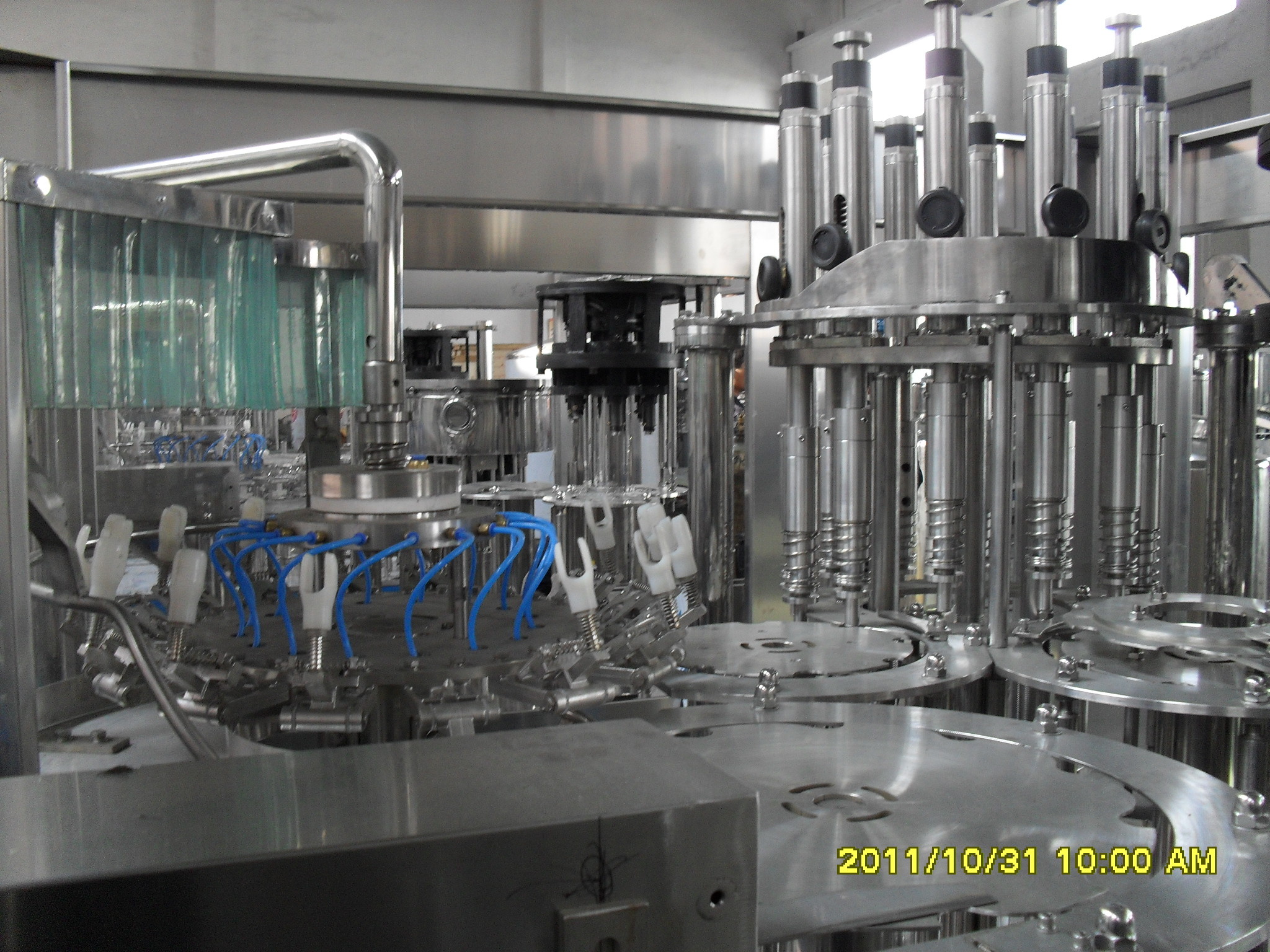 Electric Stainless Steel Peach Juice Filling Machine for Beverage Packaging 3 in 1 hot filling